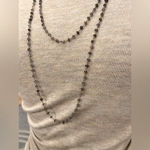 Sapphire/18k gold beaded wrap necklace.   NWT!